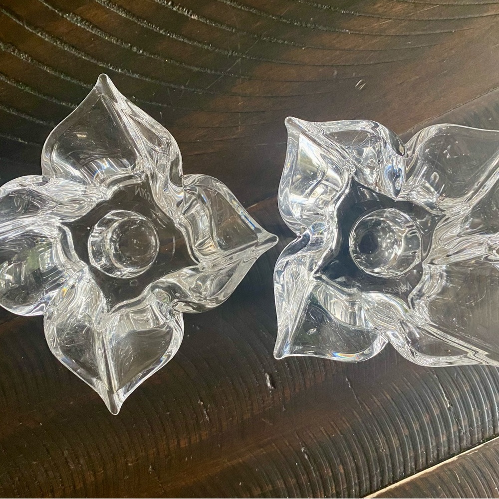 Crystal candle holders - Picture 2 of 5